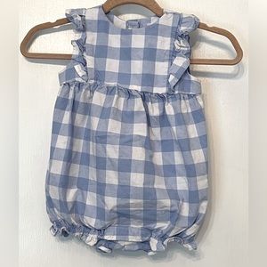 Gymboree bubble romper- gingham